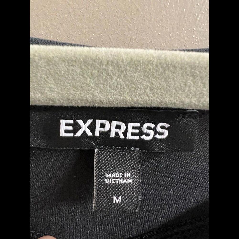 Express Medium Women Black Shirt - Picture 2 of 5